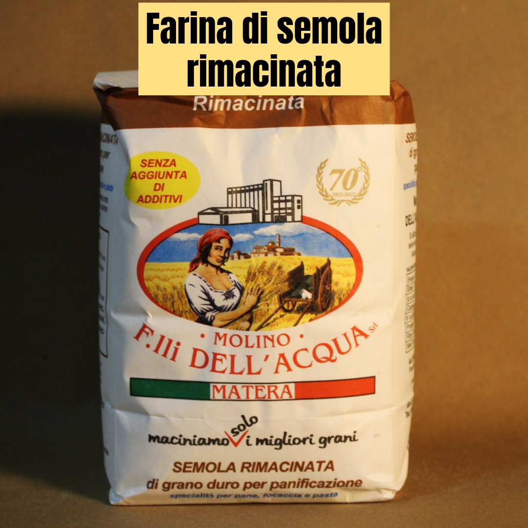Farina di semola rimacinata Mulino Dell'Acqua da 1kg